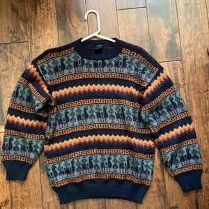 Vintage Knit llama sweater
